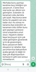 3 sene önce size kızlık zarı dikimi için gelmiştim.
